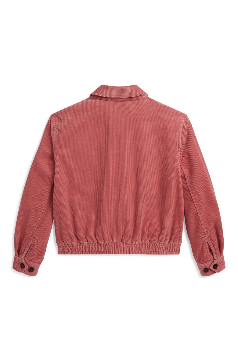 Kids' Corduroy Windbreaker Jacket, Alternate, color, PINK