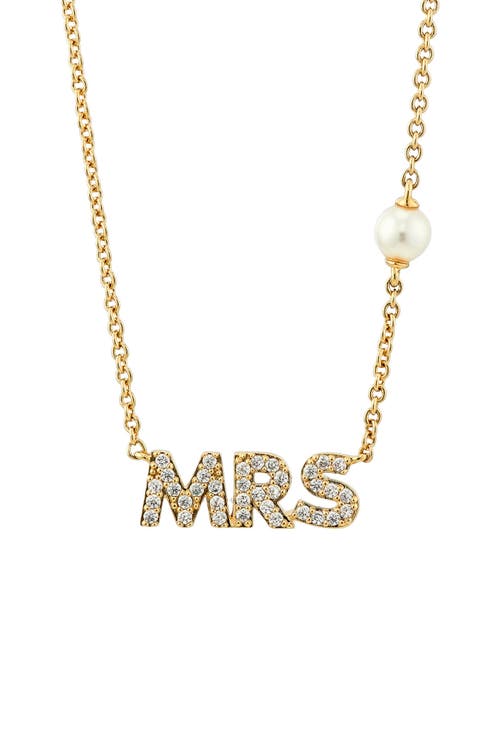 Mrs Pavé Pendant Necklace