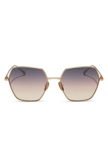 Diff Harlowe 55mm Square Sunglasses In Neutral