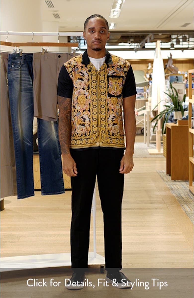 Baroque Print Camp Shirt, sales video thumbnail