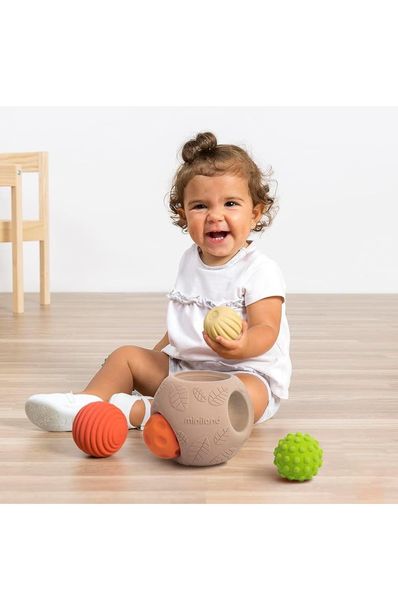 Miniland ECO Big Sensory Ball - 5 Piece Set, Alternate, color, Beige Multi