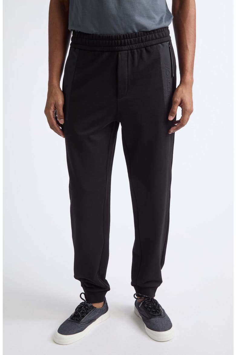 Cotton Joggers, Main, color, BLACK