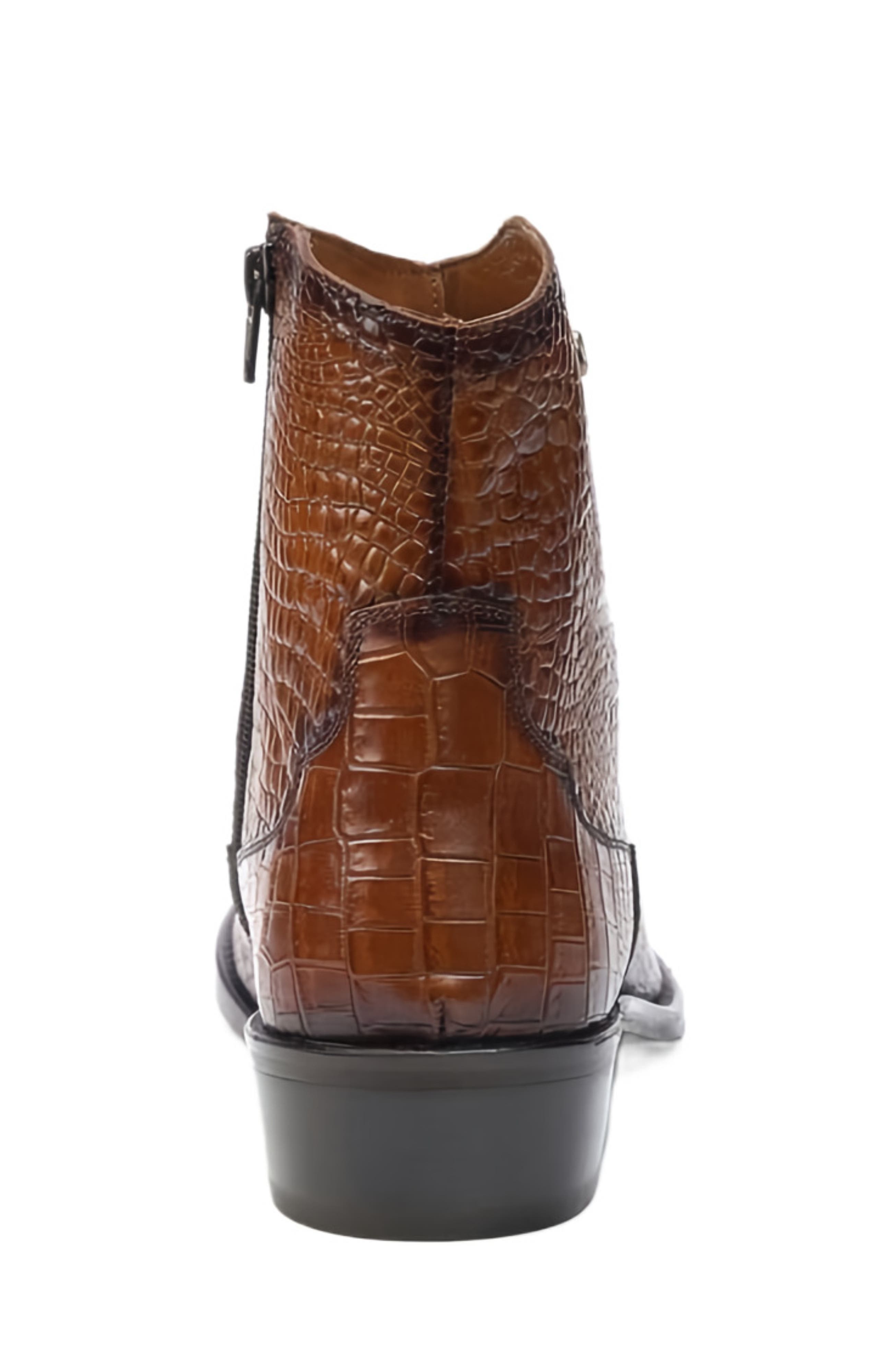 Zappa Cowboy Boot, Alternate, color, Tan Croco