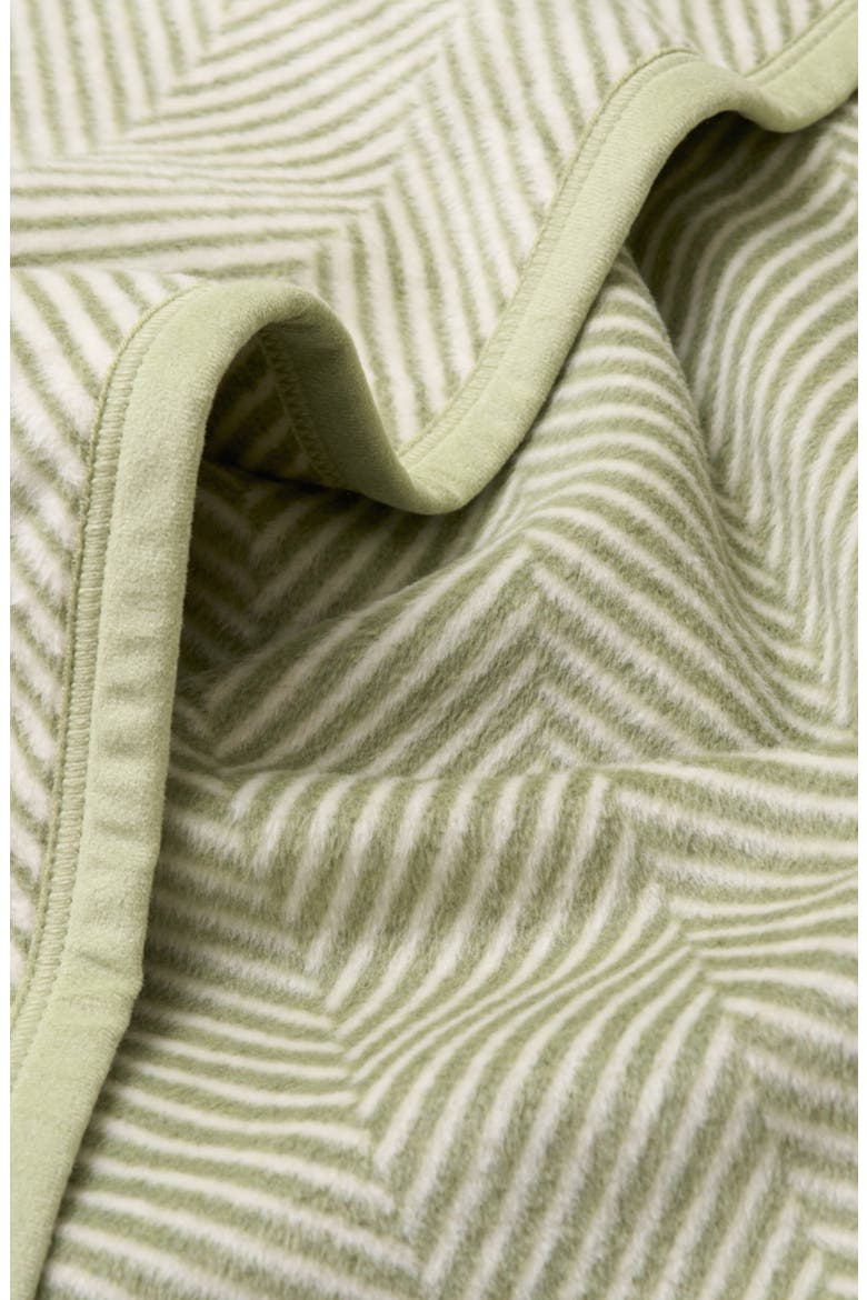 Harborview Herringbone Throw Blanket, Alternate, color, GREEN