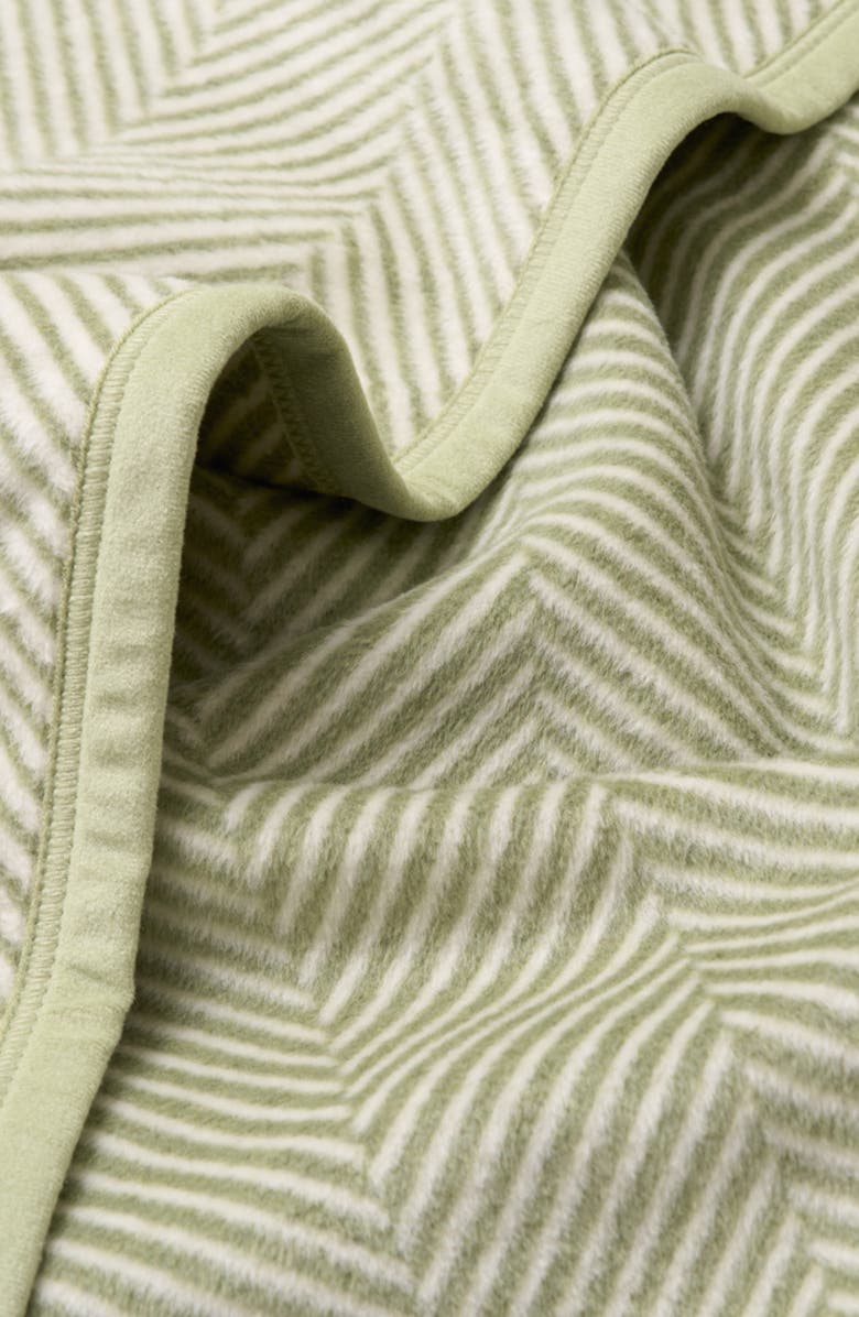 ChappyWrap Harborview Herringbone Throw Blanket, Alternate, color, Green