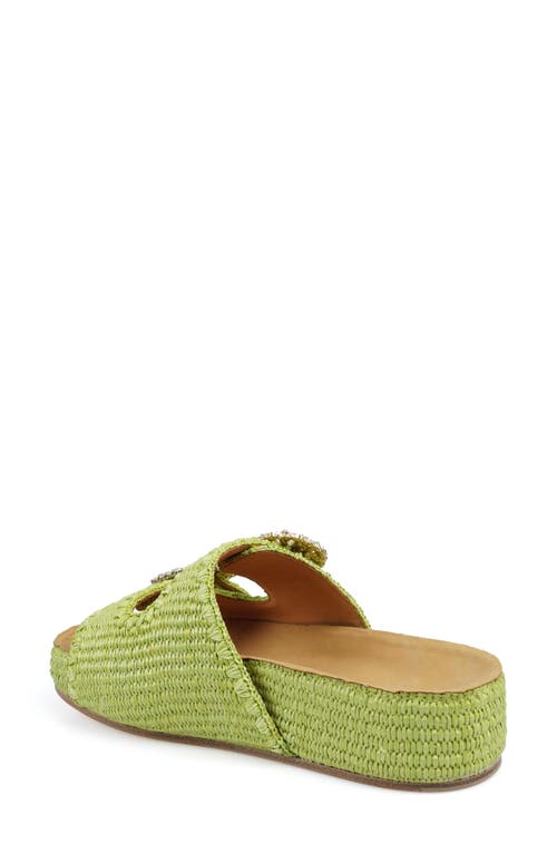 Zigi Artisan Rad Platform Sandal In Green