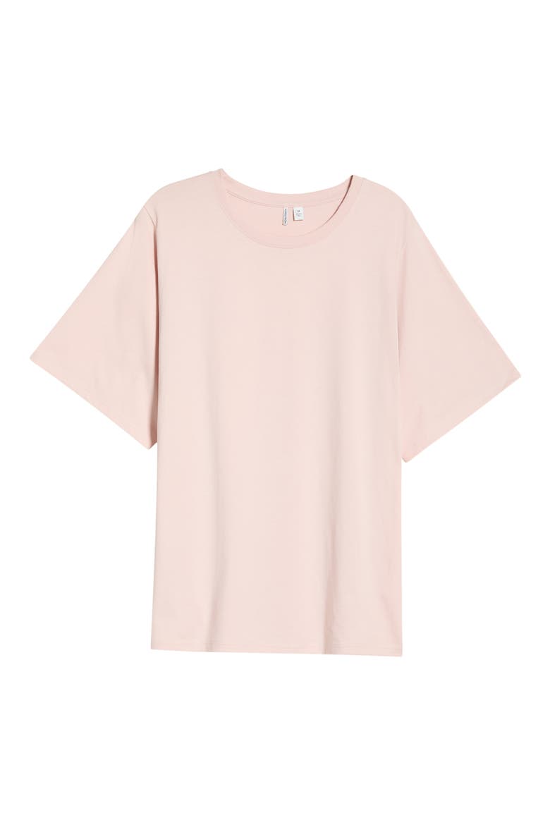 Relaxed Fit Pima Cotton Crewneck T-Shirt, Alternate, color, PINK SEPIA