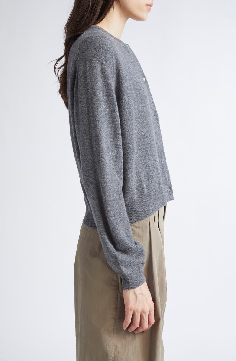 NACKIYÈ Seashell Cashmere Cardigan, Alternate, color, Gris