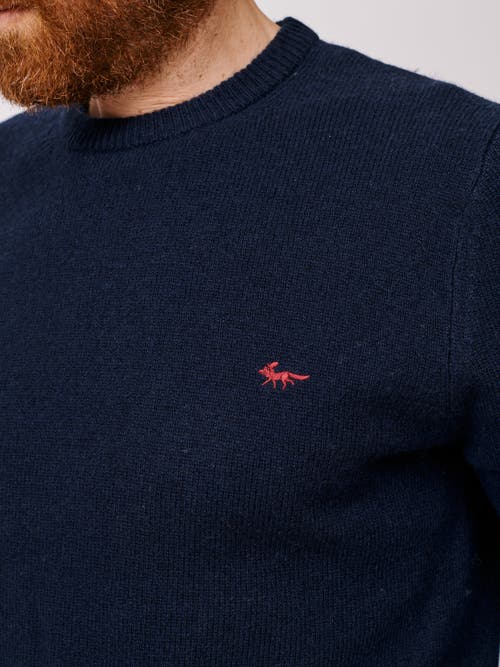 Aubin Westbourne Crew Neck Sweater In Blue
