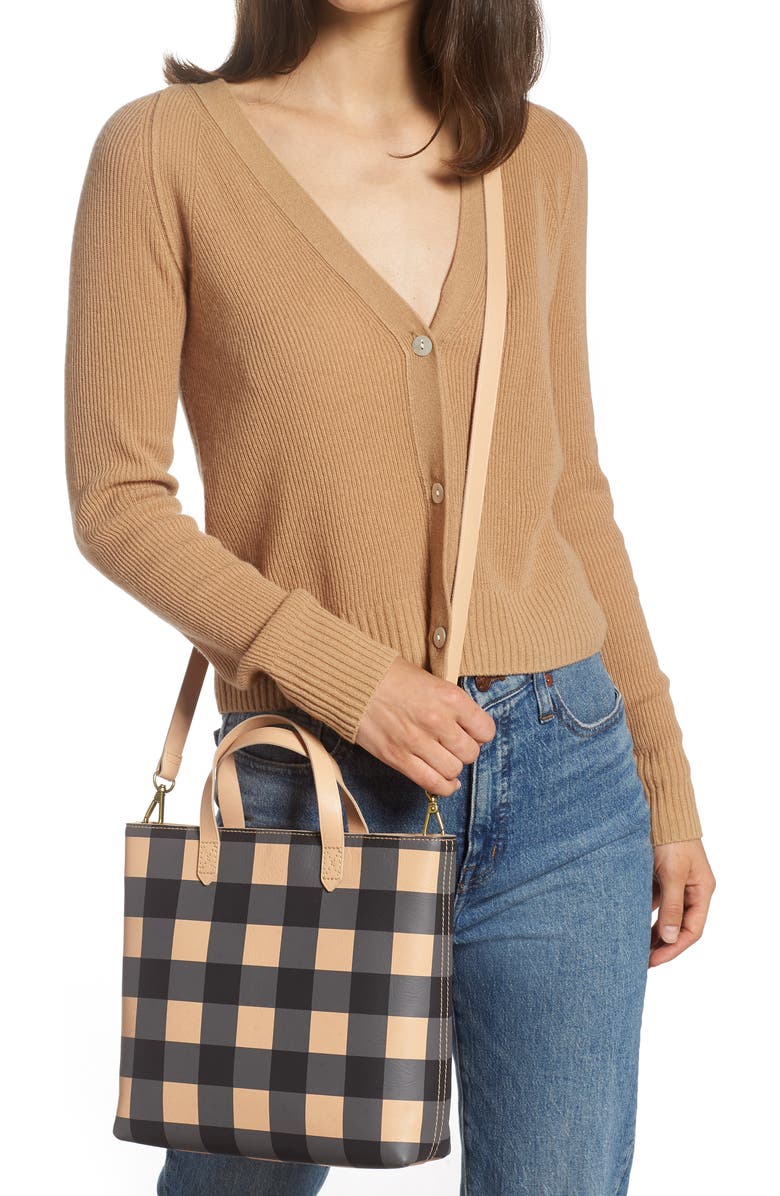 Madewell Small Transport Leather Crossbody Tote, Alternate, color,