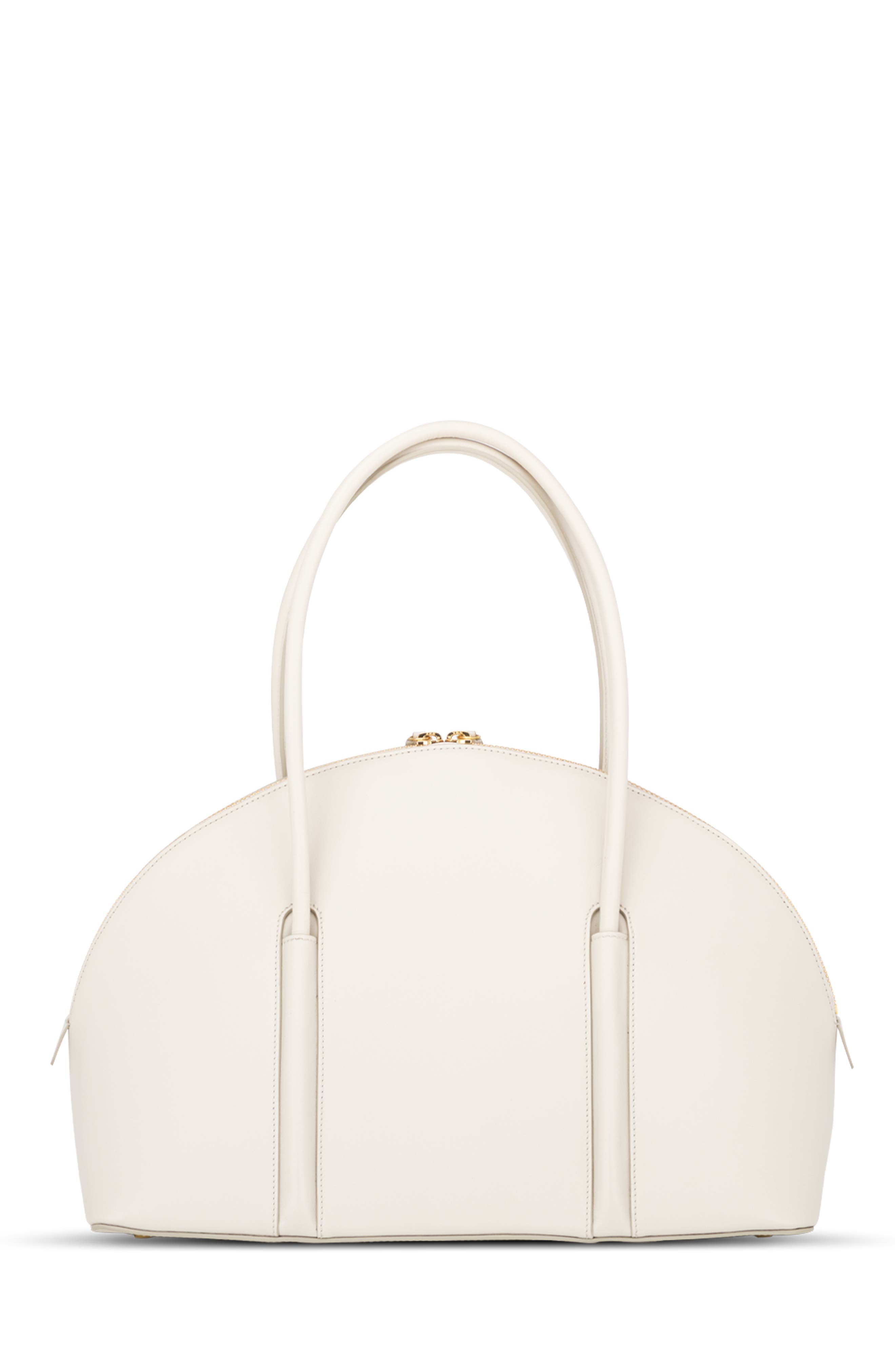 Aranyani Kiko Monogram Debossed Top-Handle Bag, Alternate, color, Sand