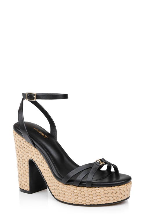 L AGENCE L'AGENCE GENEVRA ANKLE STRAP PLATFORM SANDAL