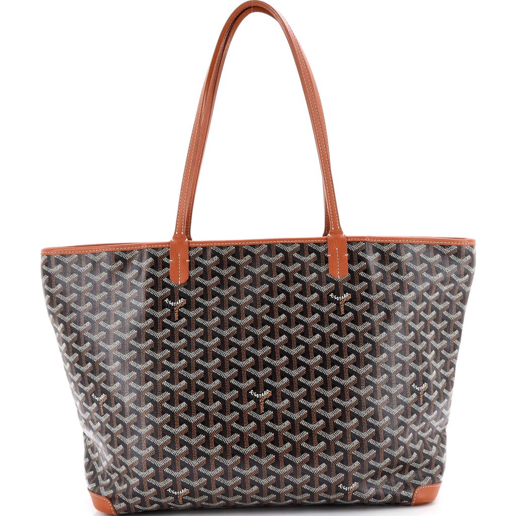 Pre-owned Goyard Goyard Artois Tote Coated Canvas Mm In Multi