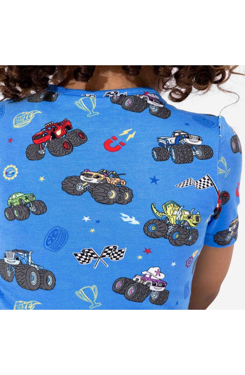 Bellabu Bear Blaze & Monster Kids 2-Piece Short Sleeve & Shorts Pajama Set, Alternate, color, Blaze And The Monster Machines