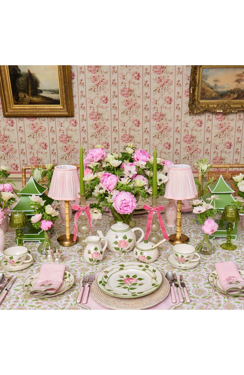 Mrs. Alice Rose Bud Starter Plate, Alternate, color, Pink