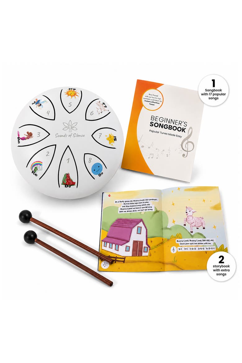 Dylan's Dream Drum Gift Set, Main, color, WHITE