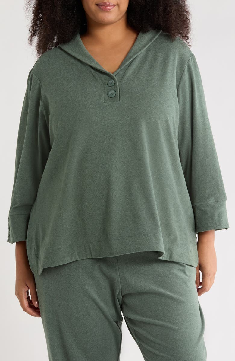 RUBY RD Shawl Collar Soft Ribbed Pullover, Main, color, 