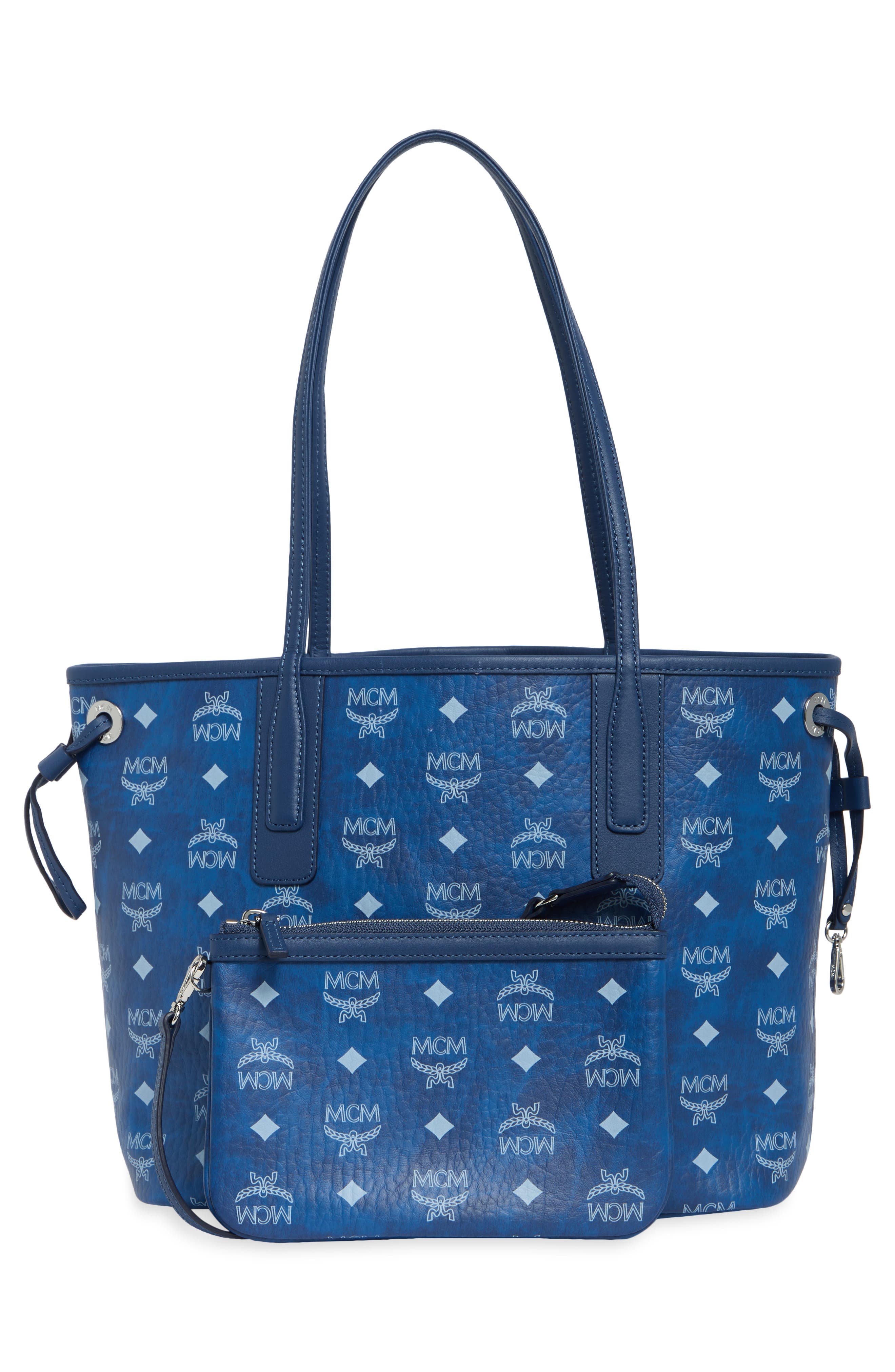 Small Liz VI Shopper Tote & Pouch, Alternate, color, BLUE VISETOS