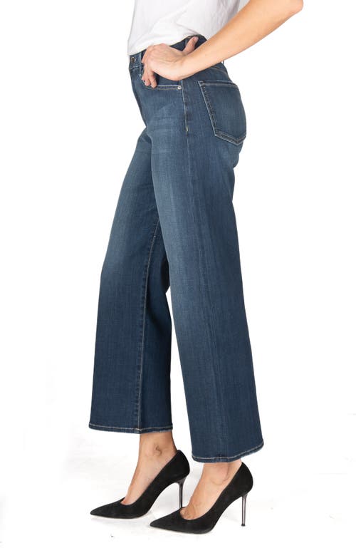 Fidelity Denim Hyacinth Wide Crop In Blue