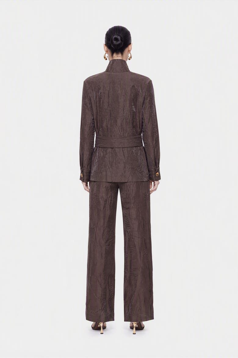 Straight Leg Trousers, Alternate, color, Brown