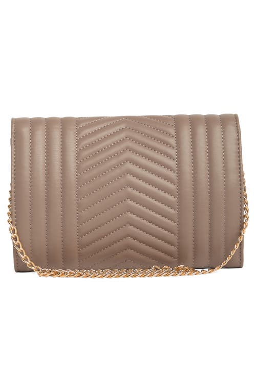 Badgley Mischka Collection Chevron Quilted Crossbody Bag