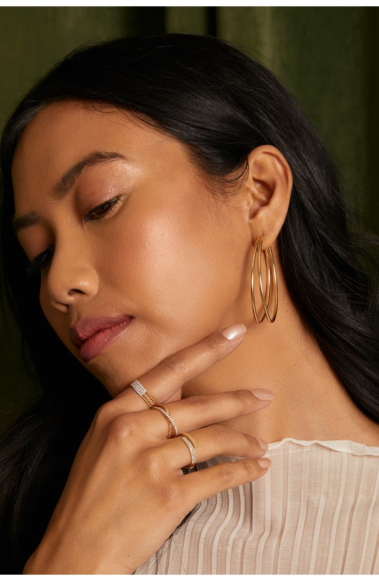 Bony Levy Mykonos Diamond Crossover Ring, Alternate, color, 18K Yellow Gold