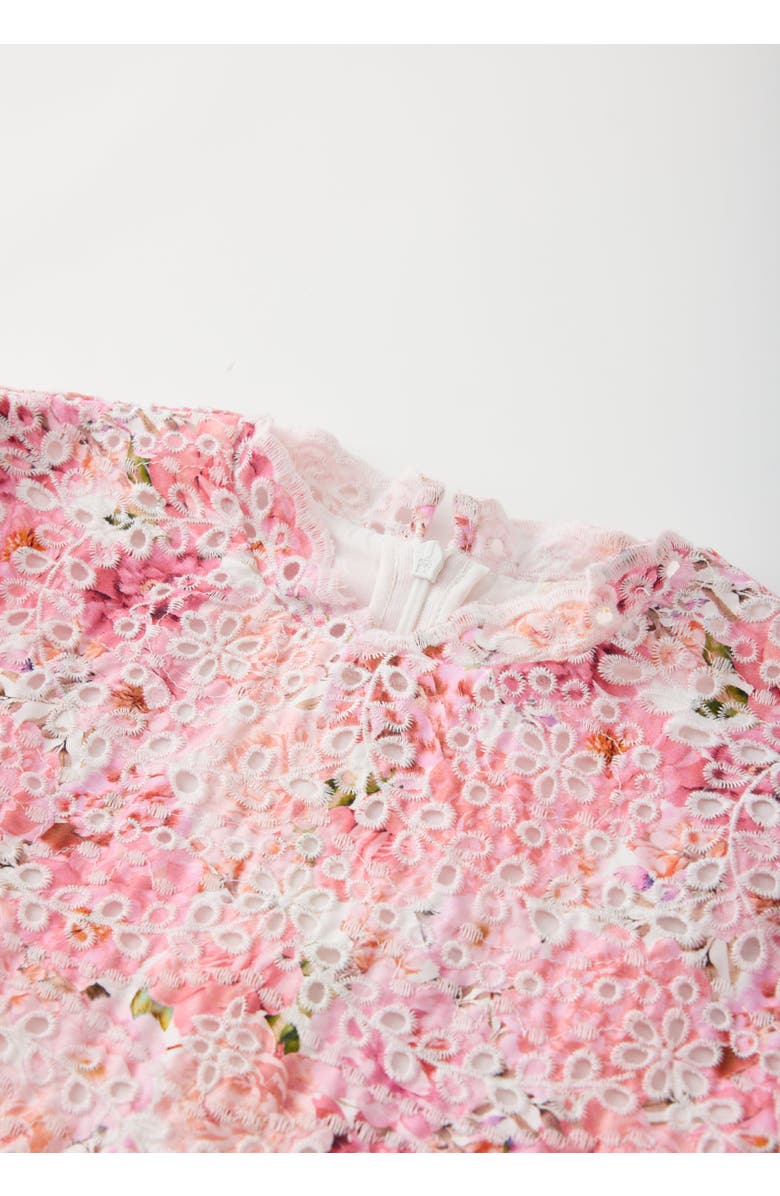 Marlo Kids Julietta Cotton Embroidered Mini Dress, Alternate, color, Floral