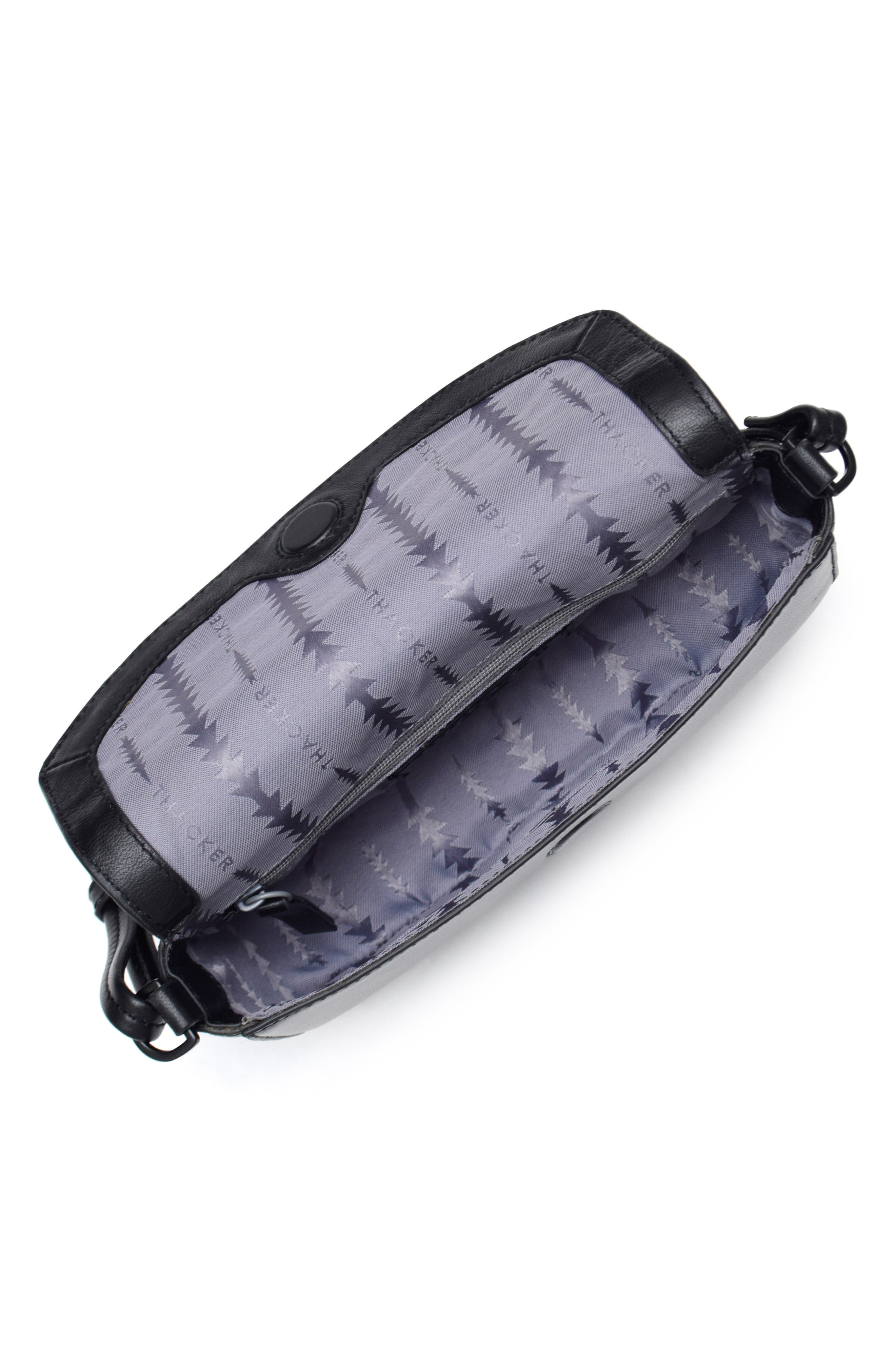 Thacker Taya Flap Crossbody Bag, Alternate, color, Black