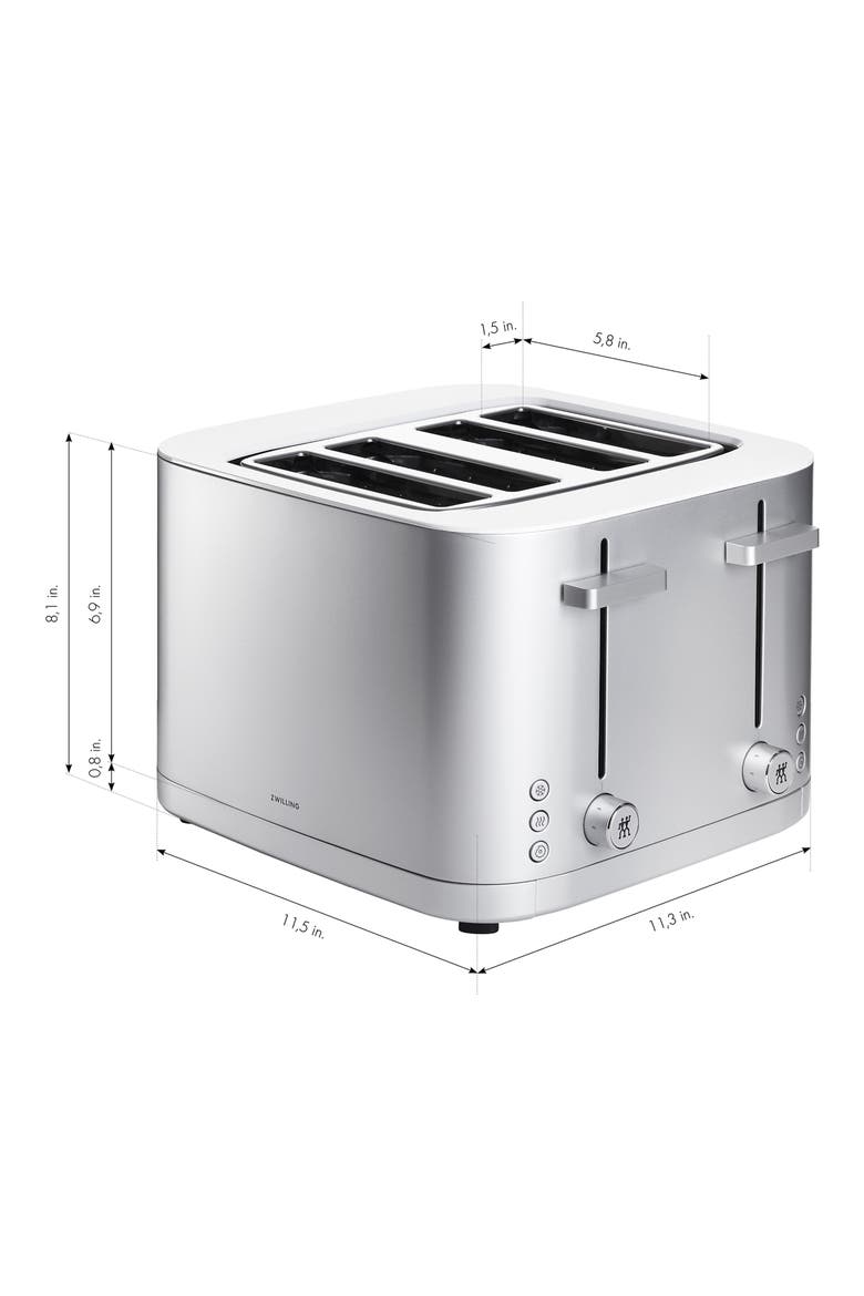 Enfinigy 4-Slot Toaster, Alternate, color, SILVER
