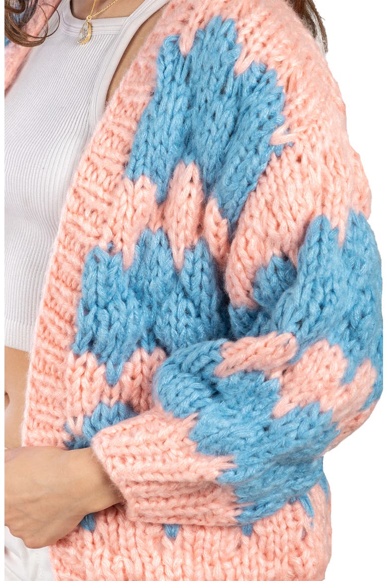 Foggy Cardigan, Alternate, color, PINK