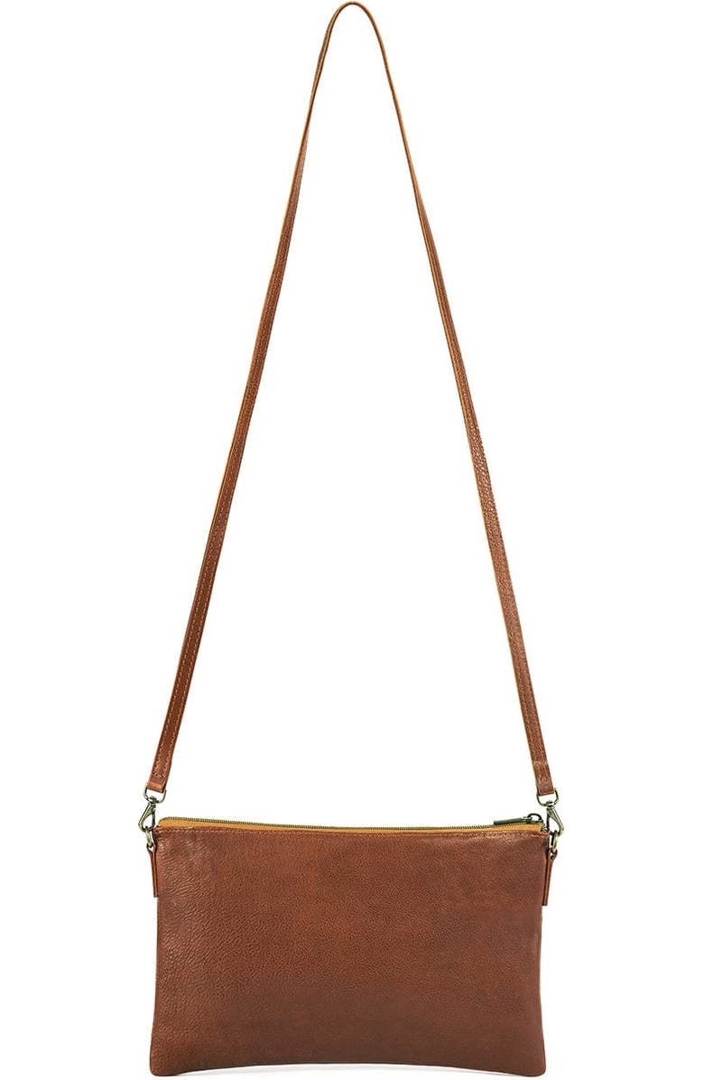 Deux Mains Woven Crossbody Clutch Bag, Alternate, color, Mahogany