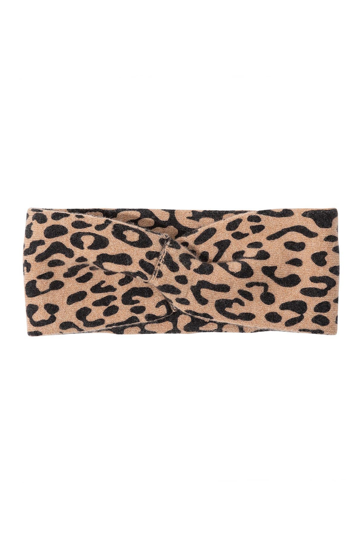 Amicale Cashmere Animal Print Headband (Women) | Nordstromrack