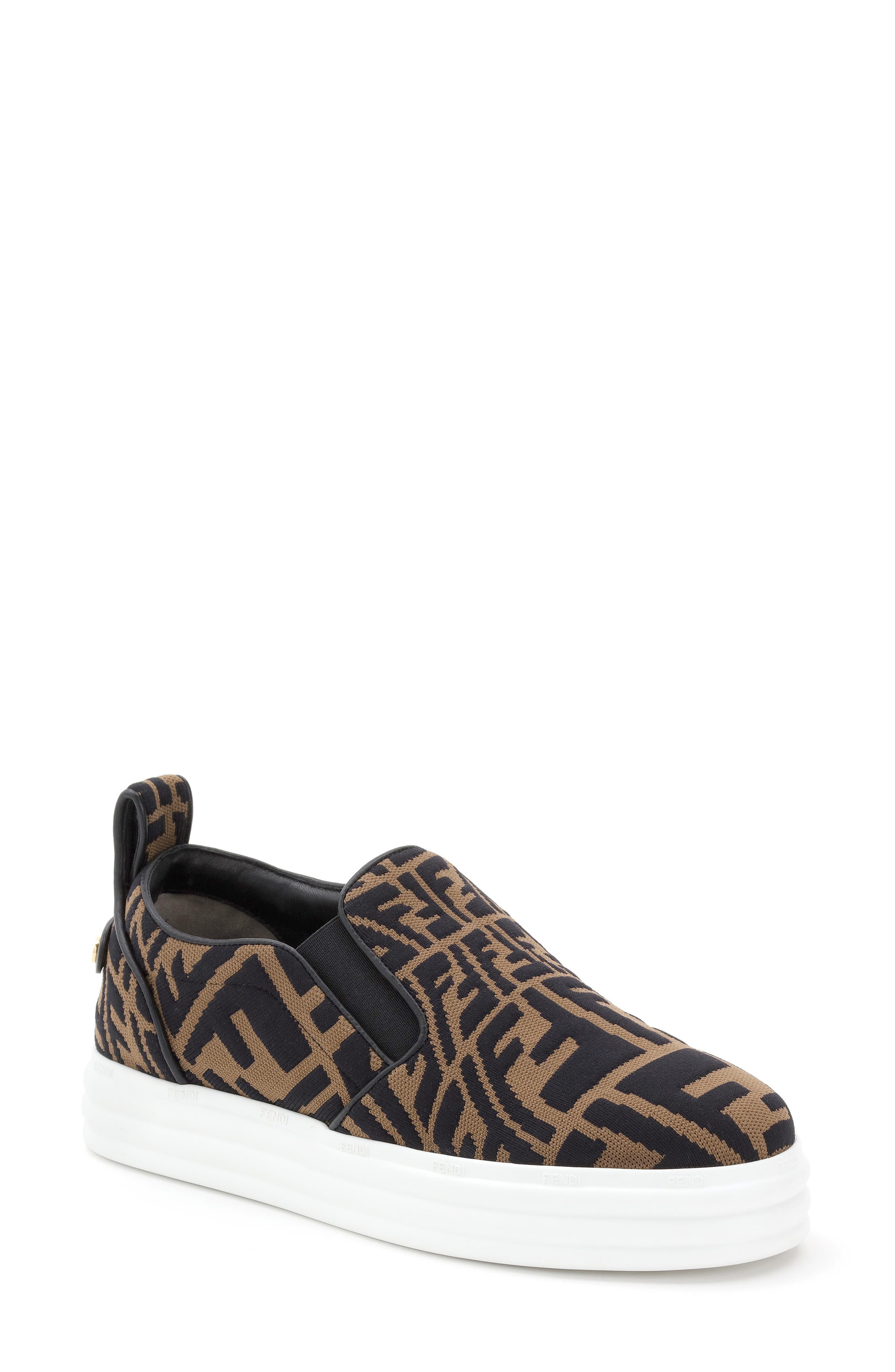 Fendi x Sarah Coleman Rise FF Fisheye Platform Sneaker, Main, color, 