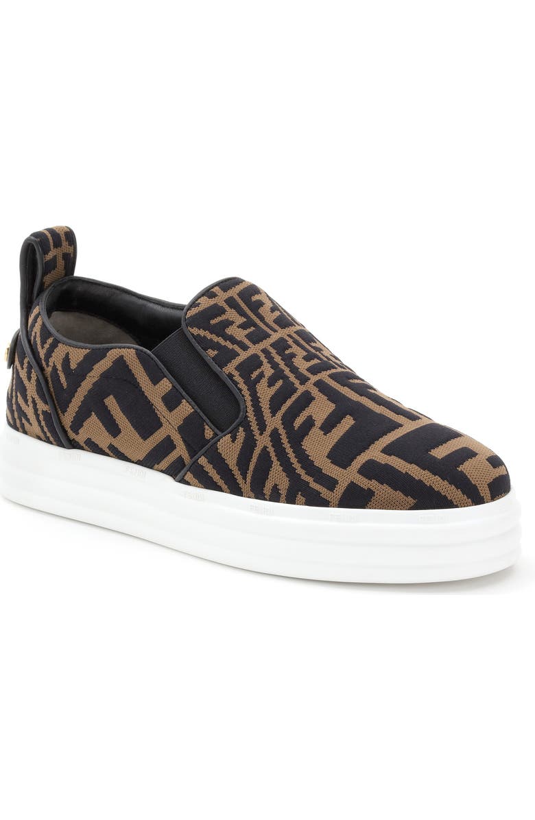 Fendi x Sarah Coleman Rise FF Fisheye Platform Sneaker, Main, color,