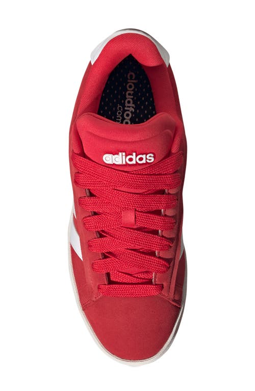 Adidas Originals Campus 80s Leather-trimmed Suede Sneakers In Pure Ruby/white/pure Ruby