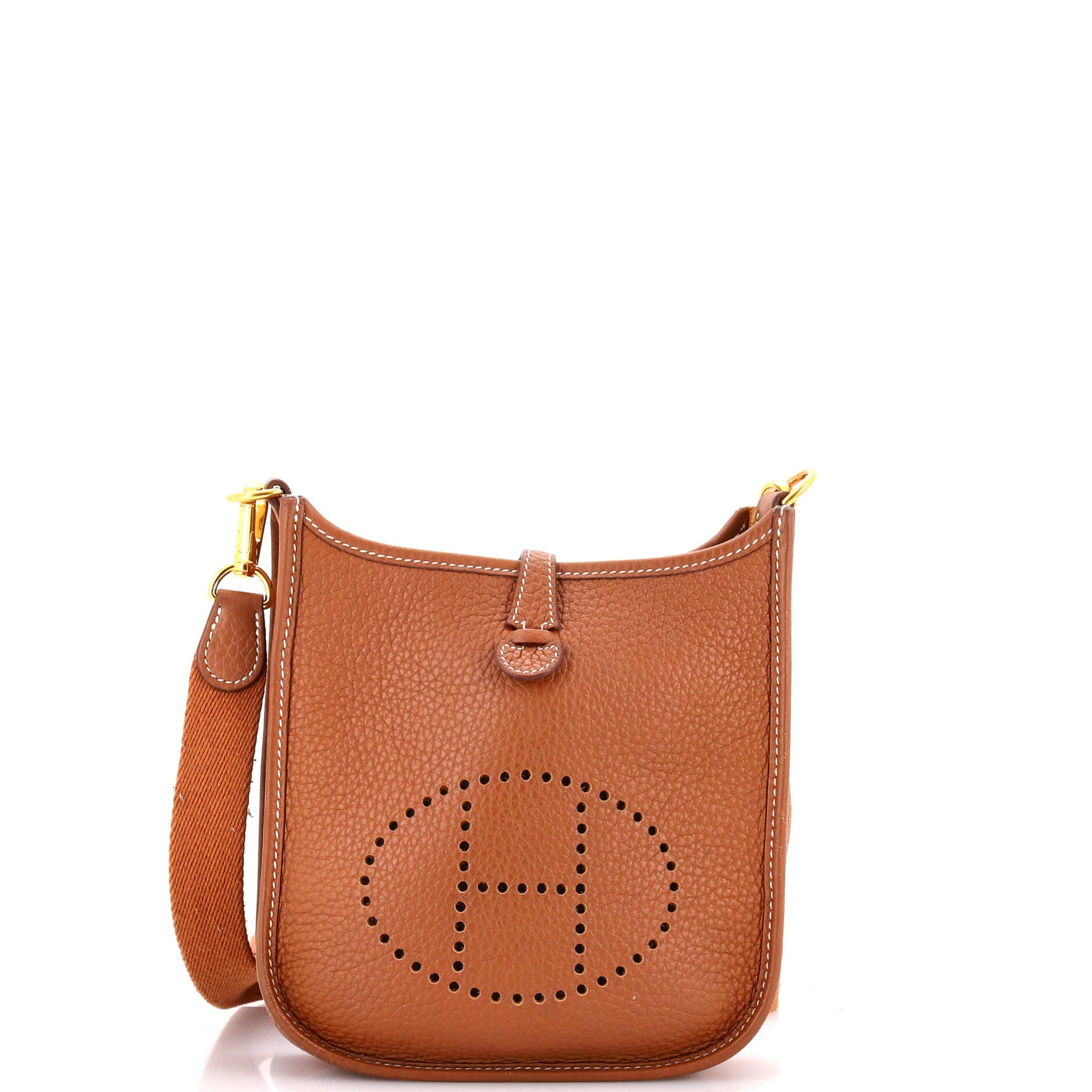 Pre-Owned Hermes Evelyne Bag Gen III Clemence TPM, Main, color, Gold