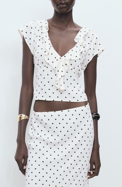 Kendal Ruffle Crop Top