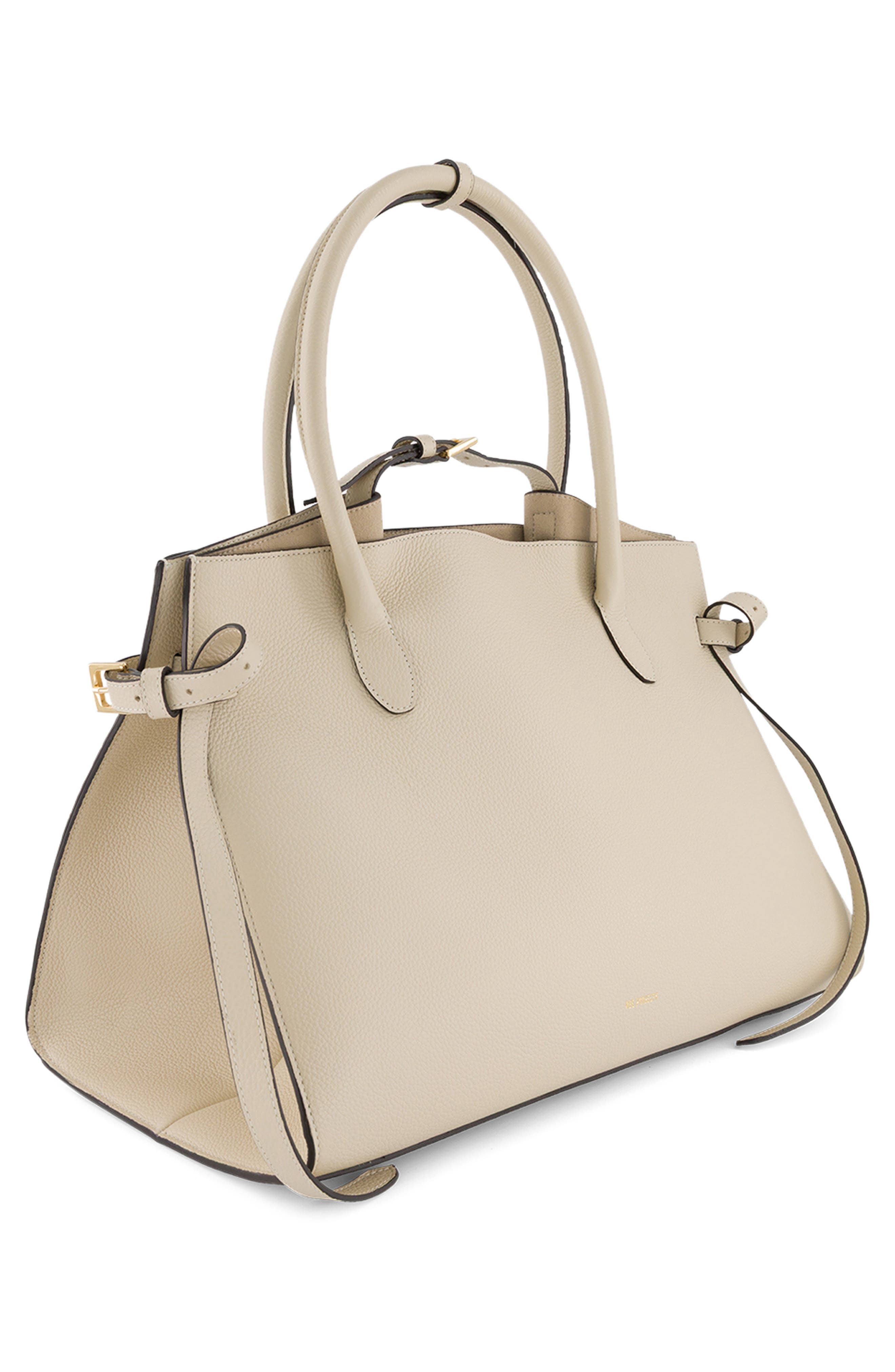 Ree Projects Large Bette Leather Tote, Alternate, color, Beige