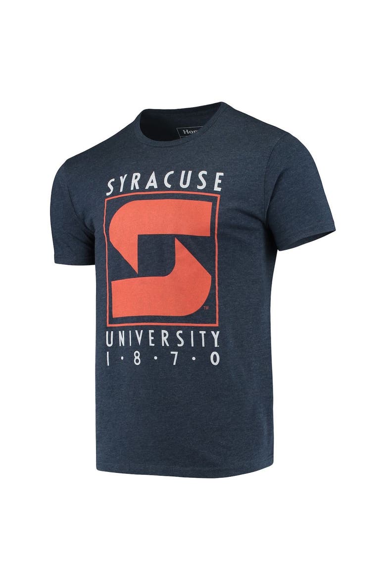 Men's Homefield Heathered Navy Syracuse Orange Vintage 1989-2000 Logo T-Shirt, Alternate, color, Heather Navy