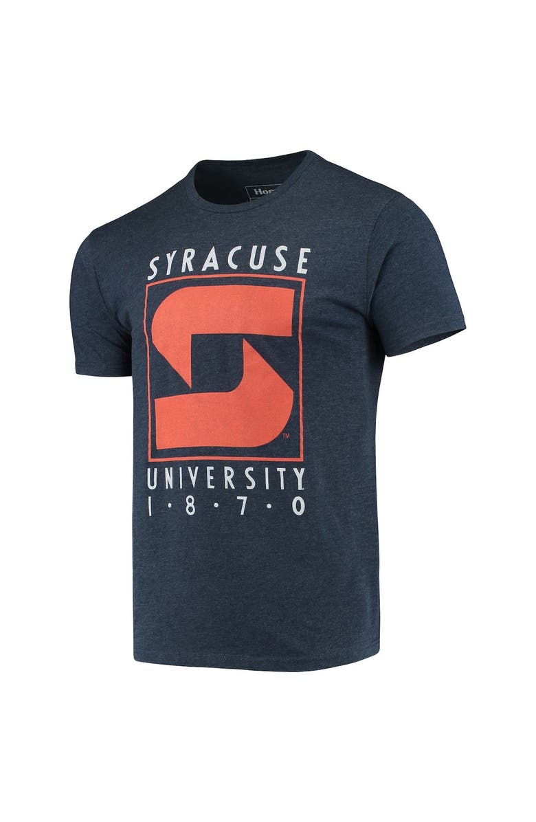 HOMEFIELD Men's Homefield Heathered Navy Syracuse Orange Vintage 1989-2000 Logo T-Shirt, Alternate, color, 