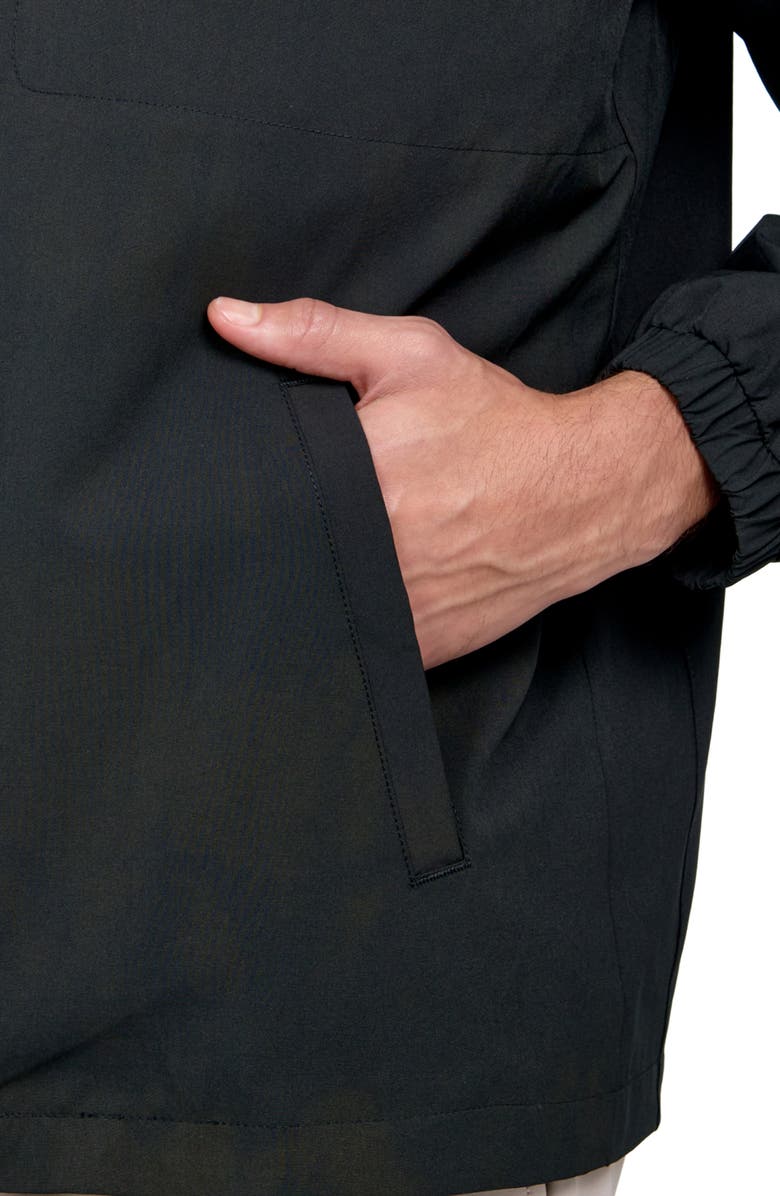 CONSTRUCT Regular Fit Solid Recycled Performance Golf Jacket, Alternate, color, Black