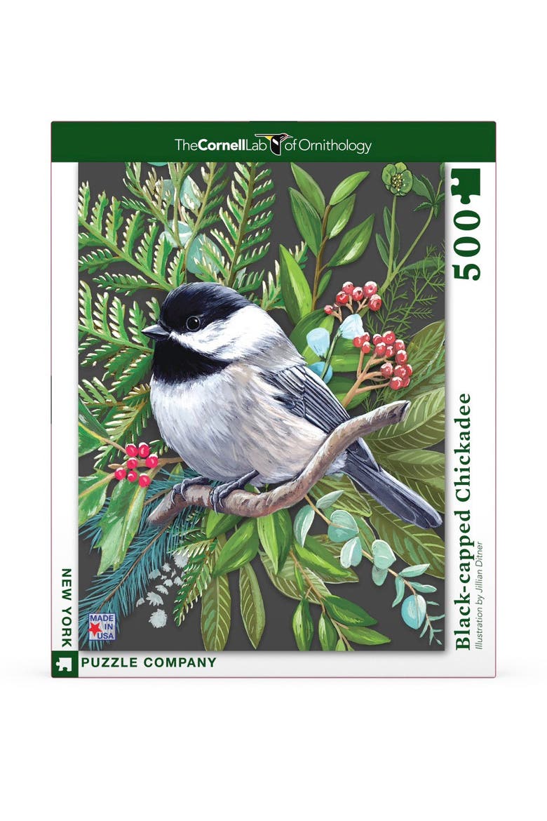 Black-capped Chickadee 500 Piece Puzzle, Main, color, No Color