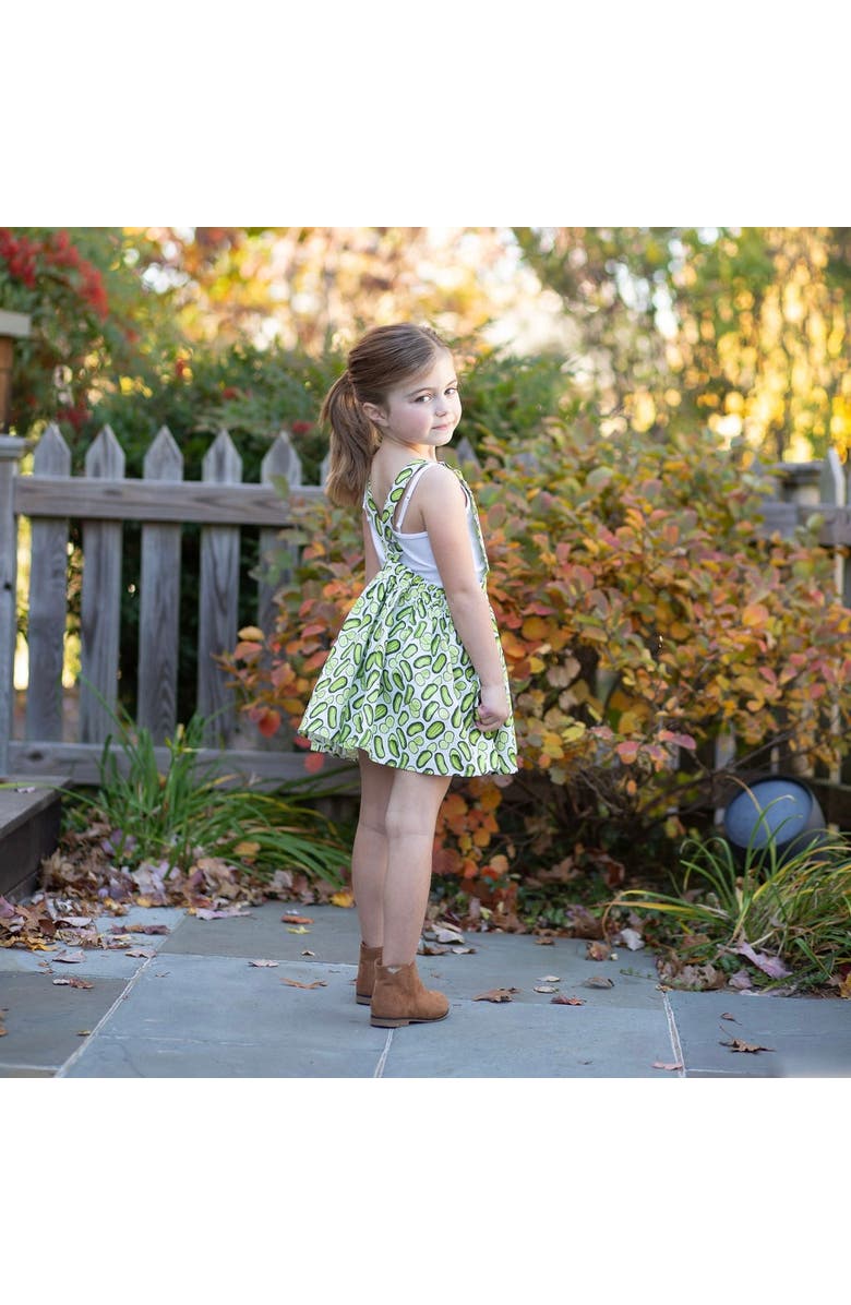 WORTHY THREADS Girls Pinafore Dress, Alternate, color, Pickles