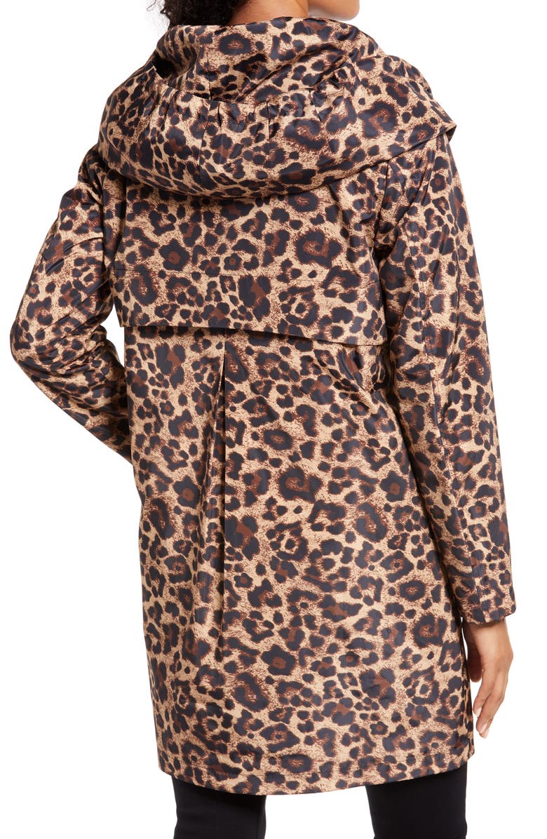 Via Spiga Packable Hooded Raincoat, Alternate, color, 