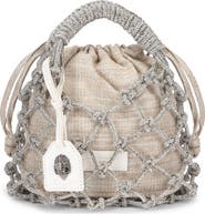 Kurt Geiger London Small Crystal Macramé Bag