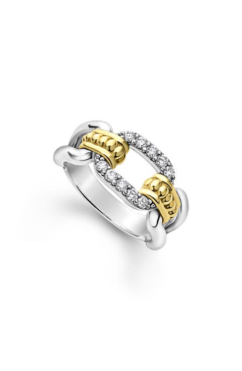 Signature Caviar Links Diamond Ring