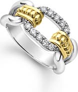 LAGOS Signature Caviar Links Diamond Ring