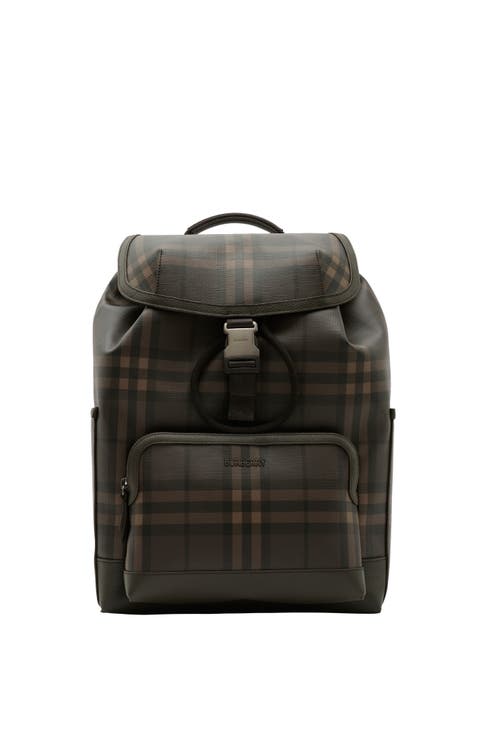 City Check Clip Backpack