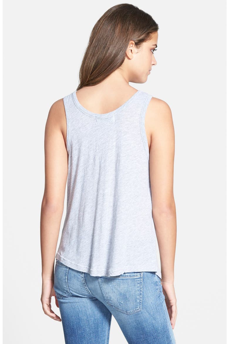 'Teddy Hug' Graphic Tank, Alternate, color, HEATHER GREY