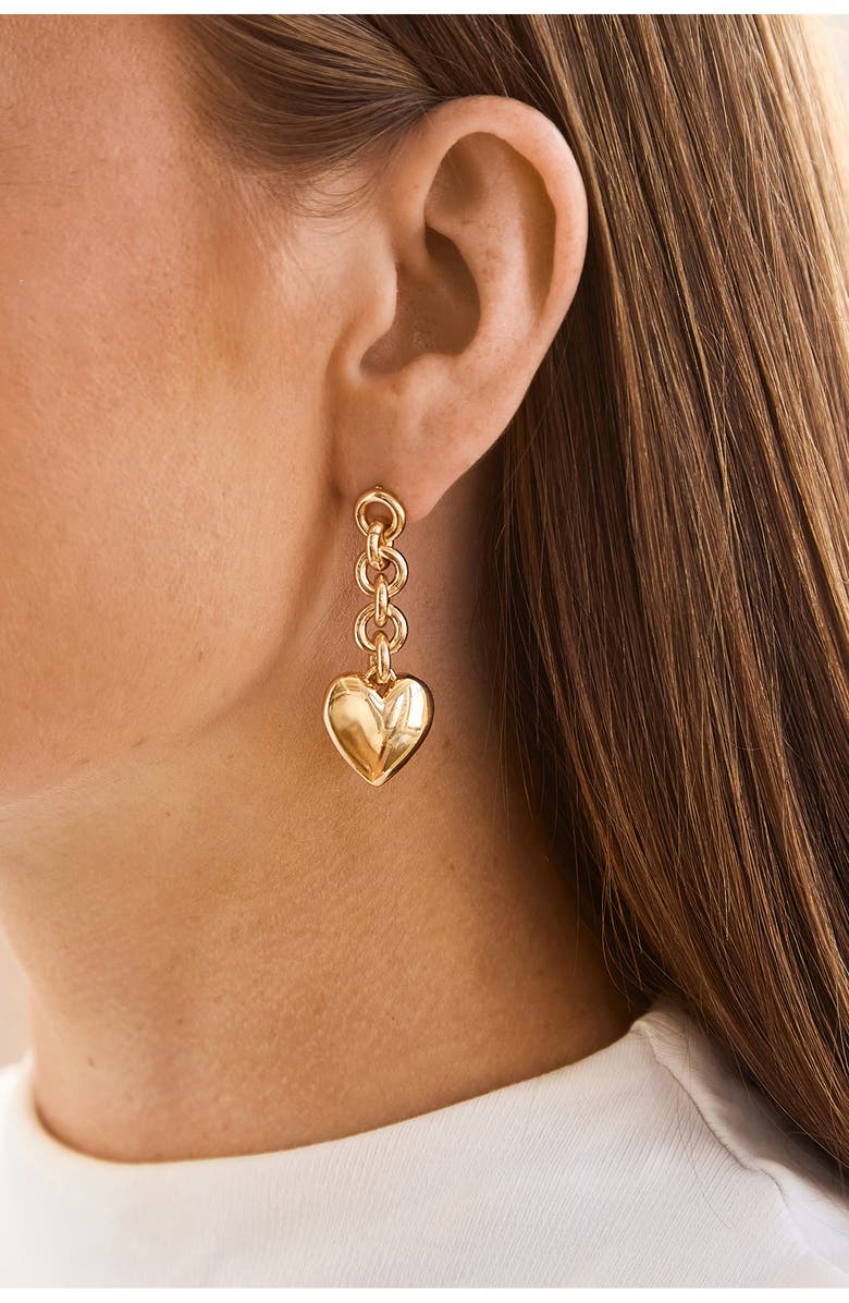 BaubleBar Quinn Heart Drop Earrings, Alternate, color, 